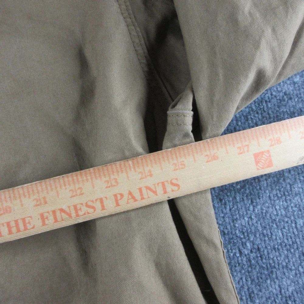 Levis Jacket Mens 2XL Beige Canvas Button Front Workwear Pockets Utility